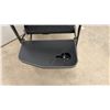 Image 3 : Red Mountain Valley Folding Director Chair with Side Table and Cup Holder, Black and Blue