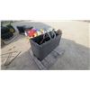 Image 5 : Gray Plastic Deck Box with Wheels, Wood Timber, and More