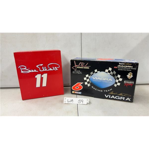 Bill Elliott #11 Budweiser Die-Cast Pit Wagon and Mark Martin #6 Viagra 1:24 Scale Car