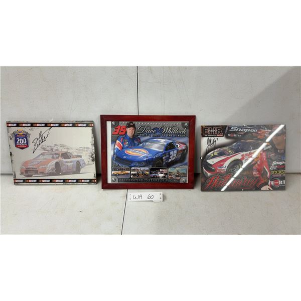 Signed NASCAR Memorabilia: Scott Speed, Dave Whitlock, and Earl Hill Racing Prints