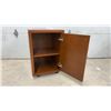 Image 2 : Mobile Wooden Suggestion Box Cabinet with Laminate Top, Casters, and Interior Shelf, 29 x 20 x 20"