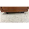 Image 6 : Mobile Wooden Suggestion Box Cabinet with Laminate Top, Casters, and Interior Shelf, 29 x 20 x 20"