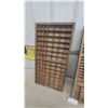 Image 3 : Two Vintage Wooden Printer's Typeset Cases 16.6 x 32"