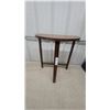 Image 1 : Wooden Demilune Console Table with Fluted Front Leg 23 x 12 x 20" Half Moon Shape