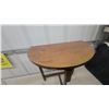 Image 3 : Wooden Demilune Console Table with Fluted Front Leg 23 x 12 x 20" Half Moon Shape