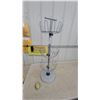 Image 1 : Three-Tier Rotating Metal Wire Shoe Rack with Round Base 38" Tall Adjustable