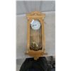 Image 1 : Daniel Dakota Quartz Westminster Chime Wall Clock with Pendulum in Oak Case
