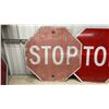 Image 2 : Two Octagonal Metal Stop Signs 29-1/2"