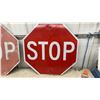 Image 4 : Two Octagonal Metal Stop Signs 29-1/2"