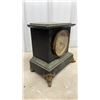 Image 4 : Seth Thomas Clock Co. Late 19th Century Black Mantel Clock with Brass Dial