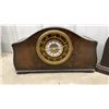 Image 2 : Two Vintage Wooden Mantel Clocks Including Napoleon Hat and Dome Styles