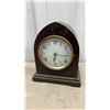Image 7 : Two Vintage Wooden Mantel Clocks Including Napoleon Hat and Dome Styles