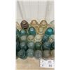 Image 3 : Collection of Vintage Glass Electrical Insulators in Aqua and Clear