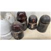 Image 4 : Collection of Vintage Porcelain Telegraph Insulators Including Canadian Pacific Railway