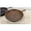 Image 2 : Four Cast Iron Skillets, Various Sizes
