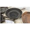 Image 3 : Four Cast Iron Skillets, Various Sizes