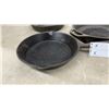 Image 5 : Four Cast Iron Skillets, Various Sizes
