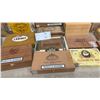Image 5 : Collection of Vintage Cigar Boxes Including Wolf Bros. Rum Soaked Crooks, Dutch Masters, and More
