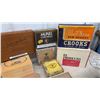 Image 6 : Collection of Vintage Cigar Boxes Including Wolf Bros. Rum Soaked Crooks, Dutch Masters, and More