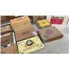 Image 7 : Collection of Vintage Cigar Boxes Including Wolf Bros. Rum Soaked Crooks, Dutch Masters, and More