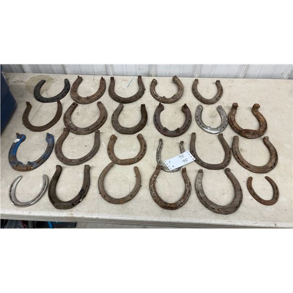 Collection of Assorted Metal Horseshoes Including St. Croix Eventer and More