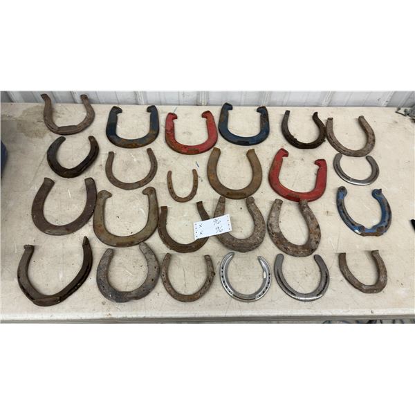 Collection of Horseshoes, Various Sizes and Styles