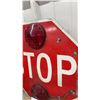 Image 4 : Amber Rotating Beacon Warning Light and School Bus Stop Arm Sign with Flashing Lights