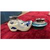 Image 4 : Vintage Table Lighter Collection with Delft Ceramic, Chrome, and Glass Styles and More