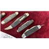 Image 3 : Collection of 7 Vintage Folding Pocket Knives Including Fish Knife and Scout Knife