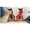 Image 2 : Set of Four Jack Stands, Two Blue and Two Red