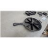 Image 4 : Vintage Cast Iron Cornbread Wedge Pan, Muffin Pan, Mini Skillet, and More