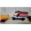 Image 4 : Coca-Cola Die-Cast Collectible Vehicles, 1913-1937 Ford Model T and Delivery Trucks, Set of Four