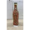 Image 1 : Giant 24" Coca-Cola Contour Bottle Coin Bank Filled with Coca-Cola Bottle Caps