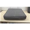 Image 2 : Set of Two Dark Grey Outdoor Seat Cushions with Piped Edges, 24 x 24"