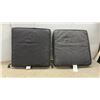 Image 3 : Set of Two Dark Grey Outdoor Seat Cushions with Piped Edges, 24 x 24"