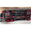 Image 4 : Three 24" Truck and Trailer, Auto Carrier, Hot Wheels Carrier, Construction Equip.