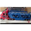 Image 7 : Three 24" Truck and Trailer, Auto Carrier, Hot Wheels Carrier, Construction Equip.