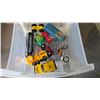 Image 2 : 7 Drawer Wheeled Storage Cart with Approx 125 Misc Cars, Trucks, Toys, Blocks.