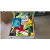 Image 4 : 7 Drawer Wheeled Storage Cart with Approx 125 Misc Cars, Trucks, Toys, Blocks.