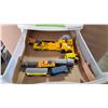 Image 5 : 7 Drawer Wheeled Storage Cart with Approx 125 Misc Cars, Trucks, Toys, Blocks.
