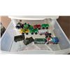 Image 7 : 7 Drawer Wheeled Storage Cart with Approx 125 Misc Cars, Trucks, Toys, Blocks.