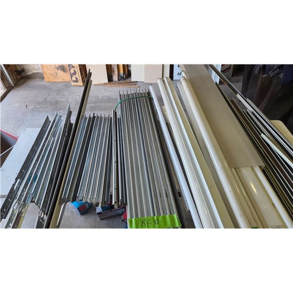 Suspended Ceiling Parts, 2 Fluorescent Lights, Acrylic Lenses.