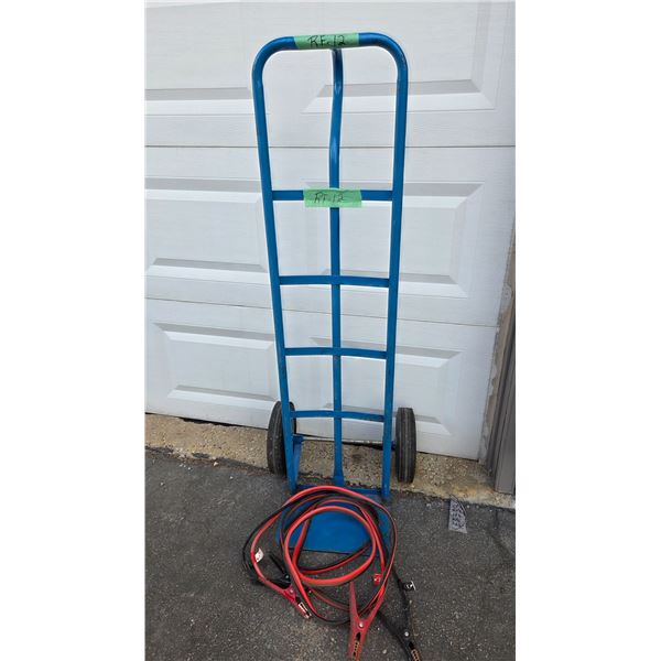 Two Wheel Dolly, 16 Ft Heavy Duty Booster Cables.