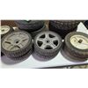 Image 5 : 21 Assorted Wheels - 4 of 10" x 4", 6 of 8 Inch, 11 of 7 Inch.