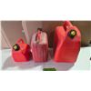 Image 1 : Three Gas Cans, 5L, 10L, 25L.