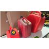 Image 2 : Three Gas Cans, 5L, 10L, 25L.