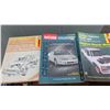 Image 7 : Two Shelf Two Door Book Shelf, 62" x 32" x 10", 12 Small Engine and Auto Repair Manuals.