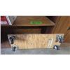 Image 8 : Two Shelf Two Door Book Shelf, 62" x 32" x 10", 12 Small Engine and Auto Repair Manuals.