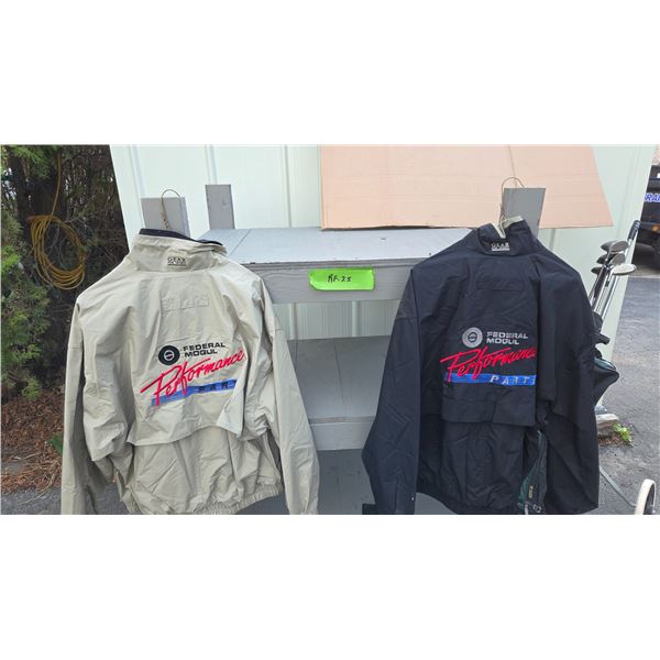 Two Sports Gear Federal Mogul Jackets Size Large (New), 1 Black, 1 Sand.