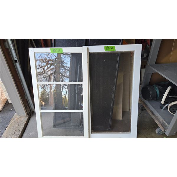 Window and Screen Insert 24" x 42" for Wooden Screen Door.